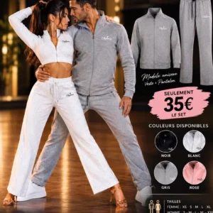 Collection Textile Elegancia Dance Wear Tenue HOMME Noir
