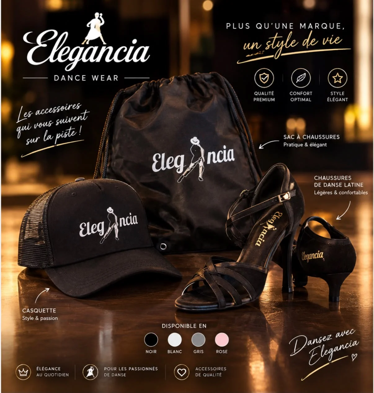 Collection Elegancia Dance Wear Accessoire de danse CASQUETT – Image 2